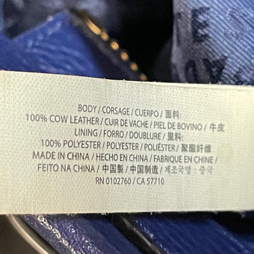 Kate Spade deep blue leather tote with bow - Picture 15 of 15